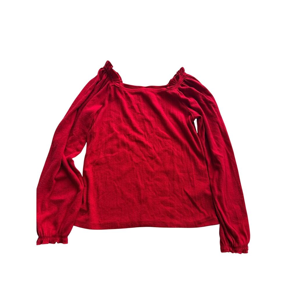 Art Class Girls Red Long Sleeve Square Neck Top – Size L (10/12) - Picture 3 of 7
